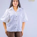 CLEOMARA Ivory Elegance Top