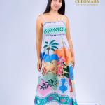 Cleomara Ocean Whisper Maxi Dress